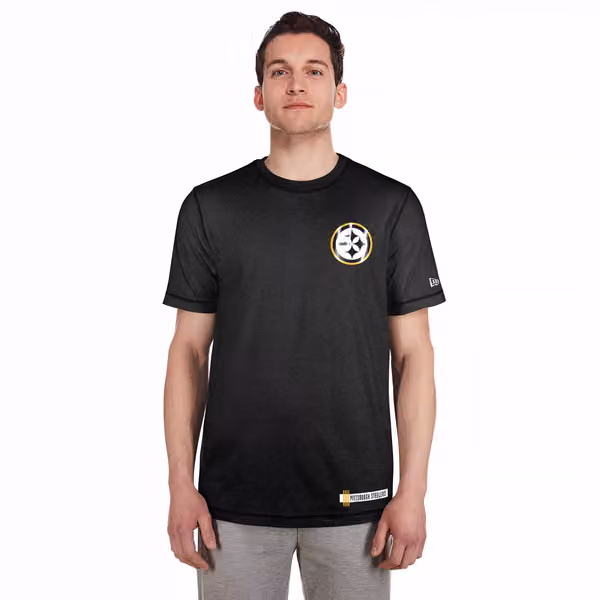 Pittsburgh Steelers 2024 NFL Training New Era Performance T-Shirt view 1