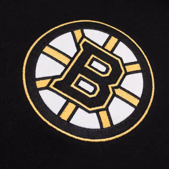 Boston Bruins Patch '47 Drop Shoulder NHL Hoodie Black view 3