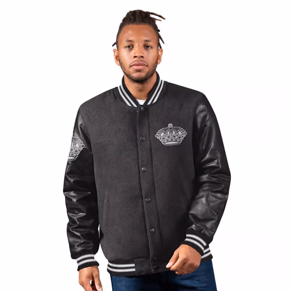 Los Angeles Kings First Rounder Starter NHL Varsity Wool Jacket view 1