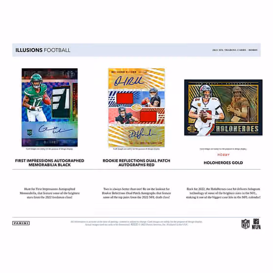 2022 Panini Illusions Football NFL Hobby Box view 4