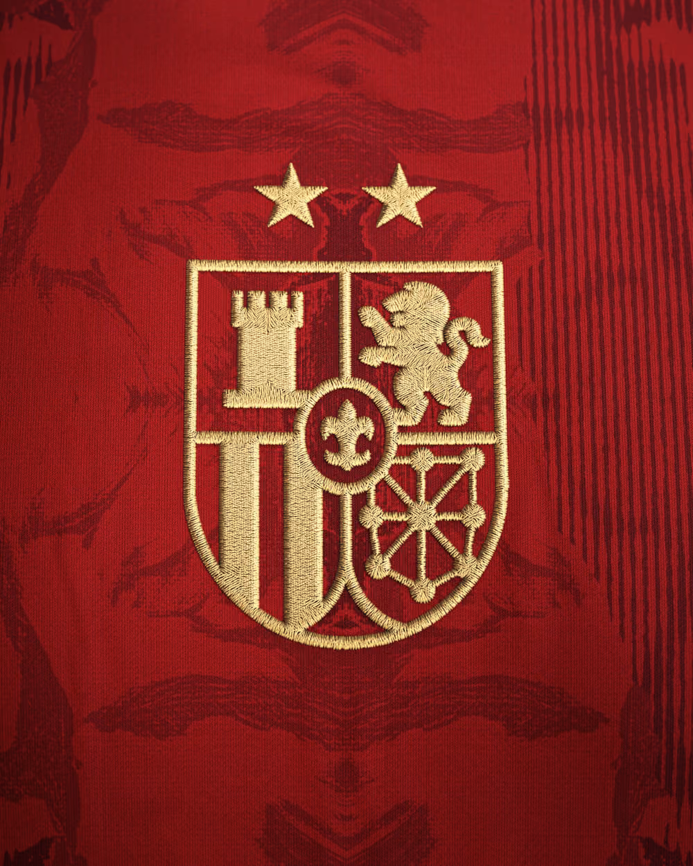 Jersevo Custom Personalized Spain 2026 Champions Jersey - España crest detail