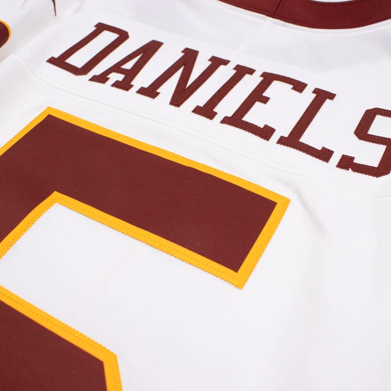 Jayden Daniels #5 Washington Commanders 2026 Stitched Limited NFL Jersey White view 8