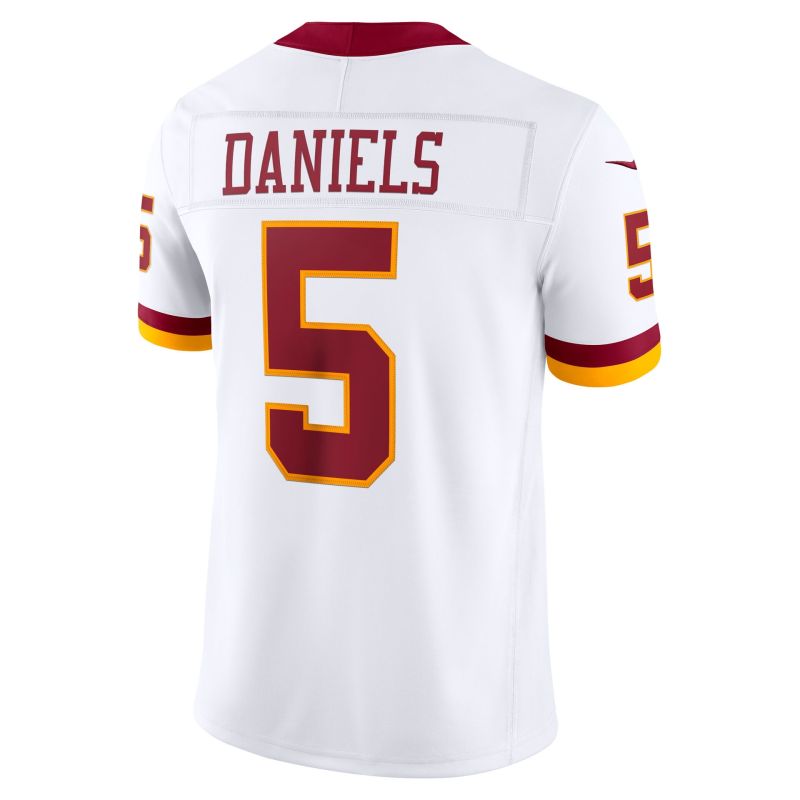 Jayden Daniels #5 Washington Commanders 2026 Stitched Limited NFL Jersey White view 3