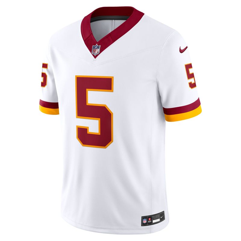 Jayden Daniels #5 Washington Commanders 2026 Stitched Limited NFL Jersey White view 2