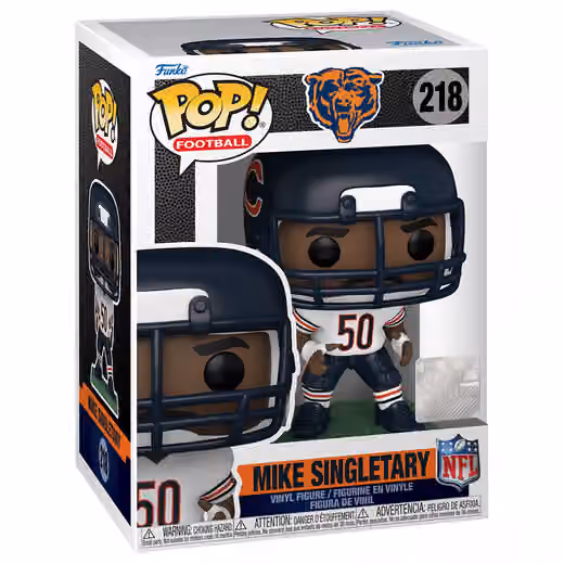 Funko POP! #218 Mike Singletary Chicago Bears Vinyl NFL Figure view 1