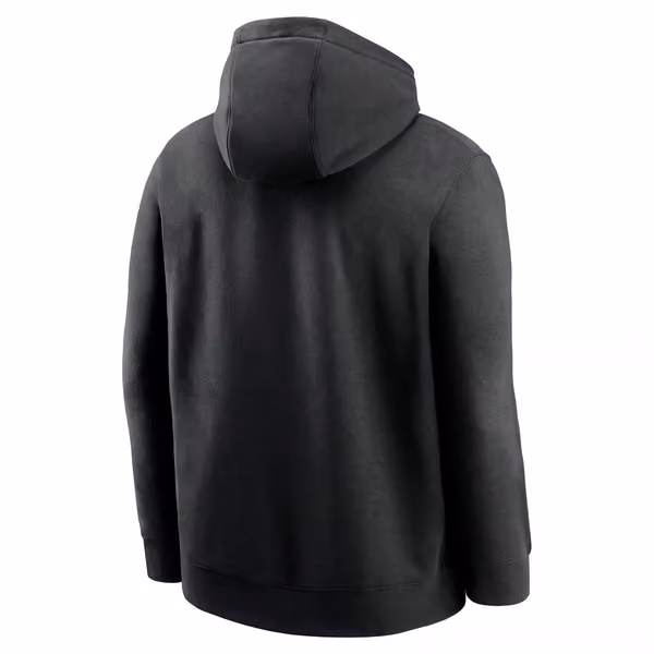 Cincinnati Reds Alternate Logo Nike Club Fleece MLB Hoodie Black view 2