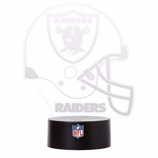 Las Vegas Raiders NFL Helmet LED Sign view 2