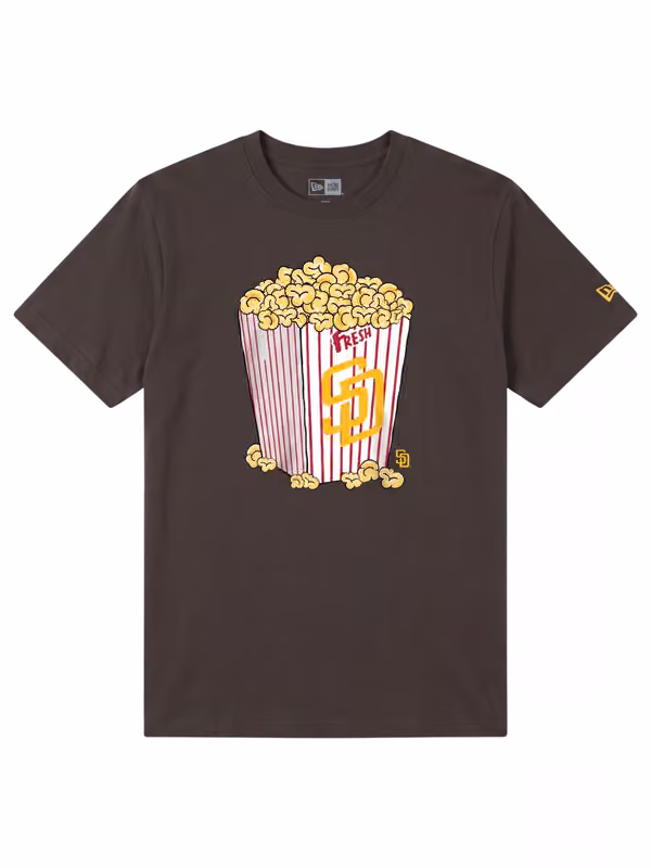San Diego Padres Popcorn Oversized MLB T-Shirt Brown view 1