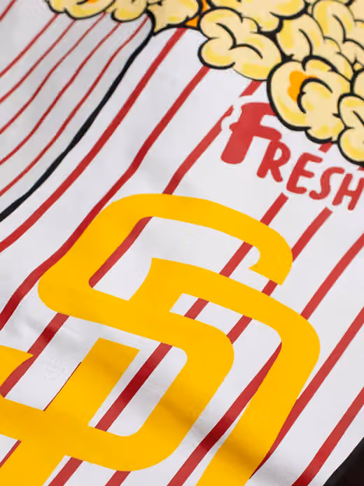 San Diego Padres Popcorn Oversized MLB T-Shirt Brown view 3