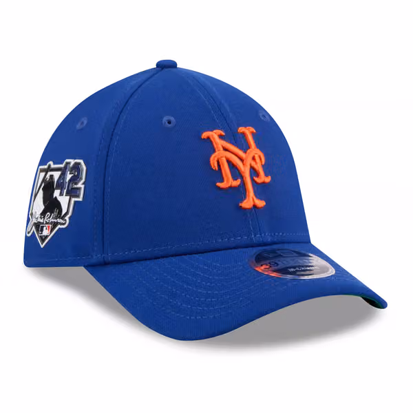 New York Mets 2026 Jackie Robinson Day 39THIRTY M-Crown Flex Cap Blue product photo