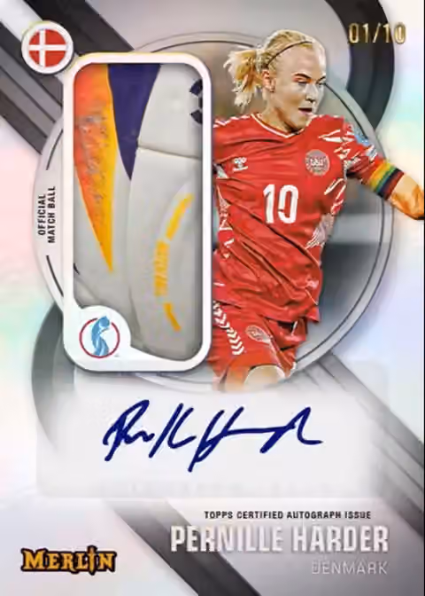 2025 topps Merlin UEFA Women's Euros Hobby Box view 5