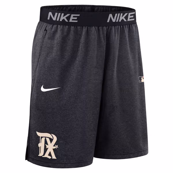 Texas Rangers 2025 City Connect MLB Authentic Nike Shorts Navy view 2