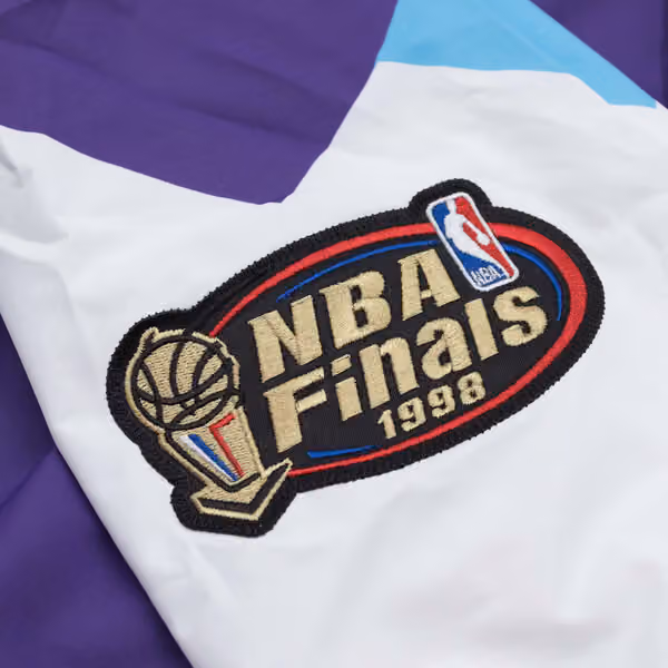 Utah Jazz 1997-98 Authentic Warm Up NBA Jacket Purple view 4