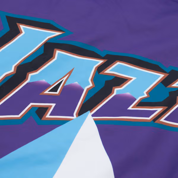 Utah Jazz 1997-98 Authentic Warm Up NBA Jacket Purple view 6