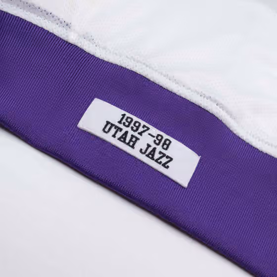 Utah Jazz 1997-98 Authentic Warm Up NBA Jacket Purple view 5