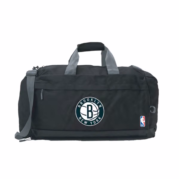 Brooklyn Nets NBA Duffle Bag Black view 1