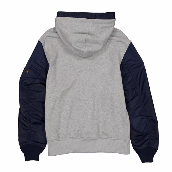 New England Patriots Alpha Industries MA-1 NFL Full-Zip Fleece Jacket view 2