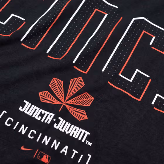 Cincinnati Reds City Connect Nike MLB T-Shirt Black view 3