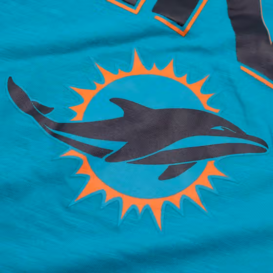 Miami Dolphins 2025 Rivalries Dri-FIT Slub NFL T-Shirt Aqua view 3