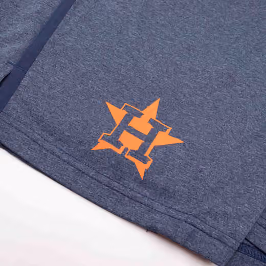 Houston Astros 2024 MLB Authentic Practice Nike Dri-FIT Shorts Navy view 3