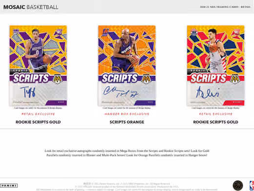 2020/21 Panini Mosaic Basketball MEGA Box NBA view 5
