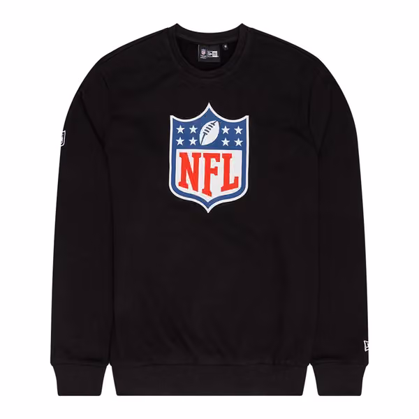NFL Shield Logo Crewneck NFL Sweatshirt Black view 1