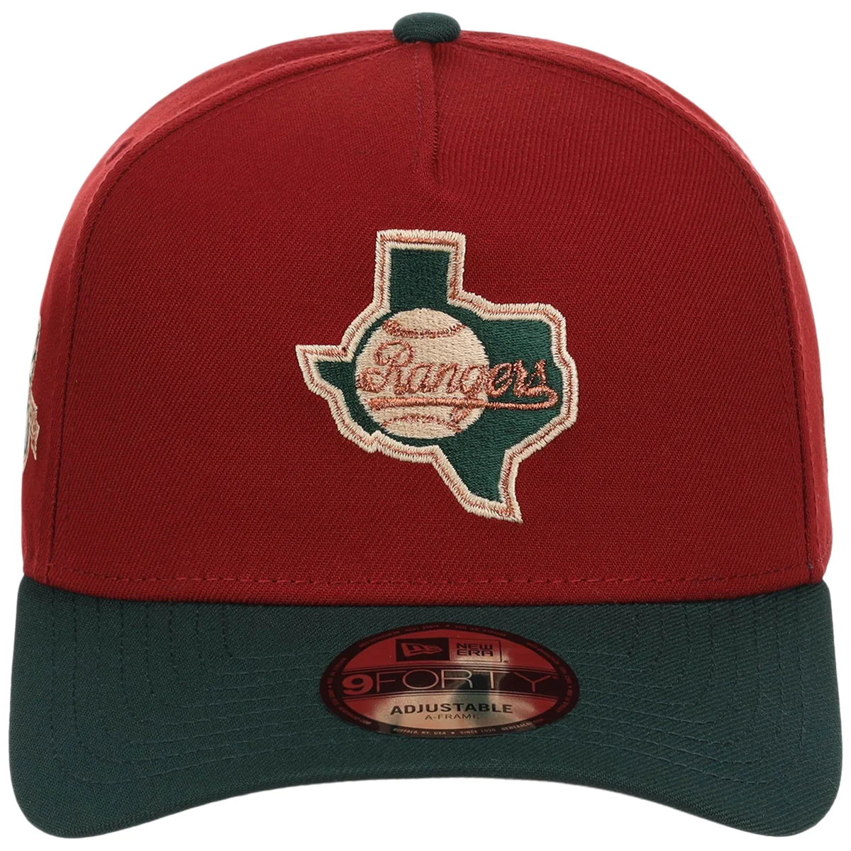 Texas Rangers MLB Terra Verde New Era 9FORTY detail view