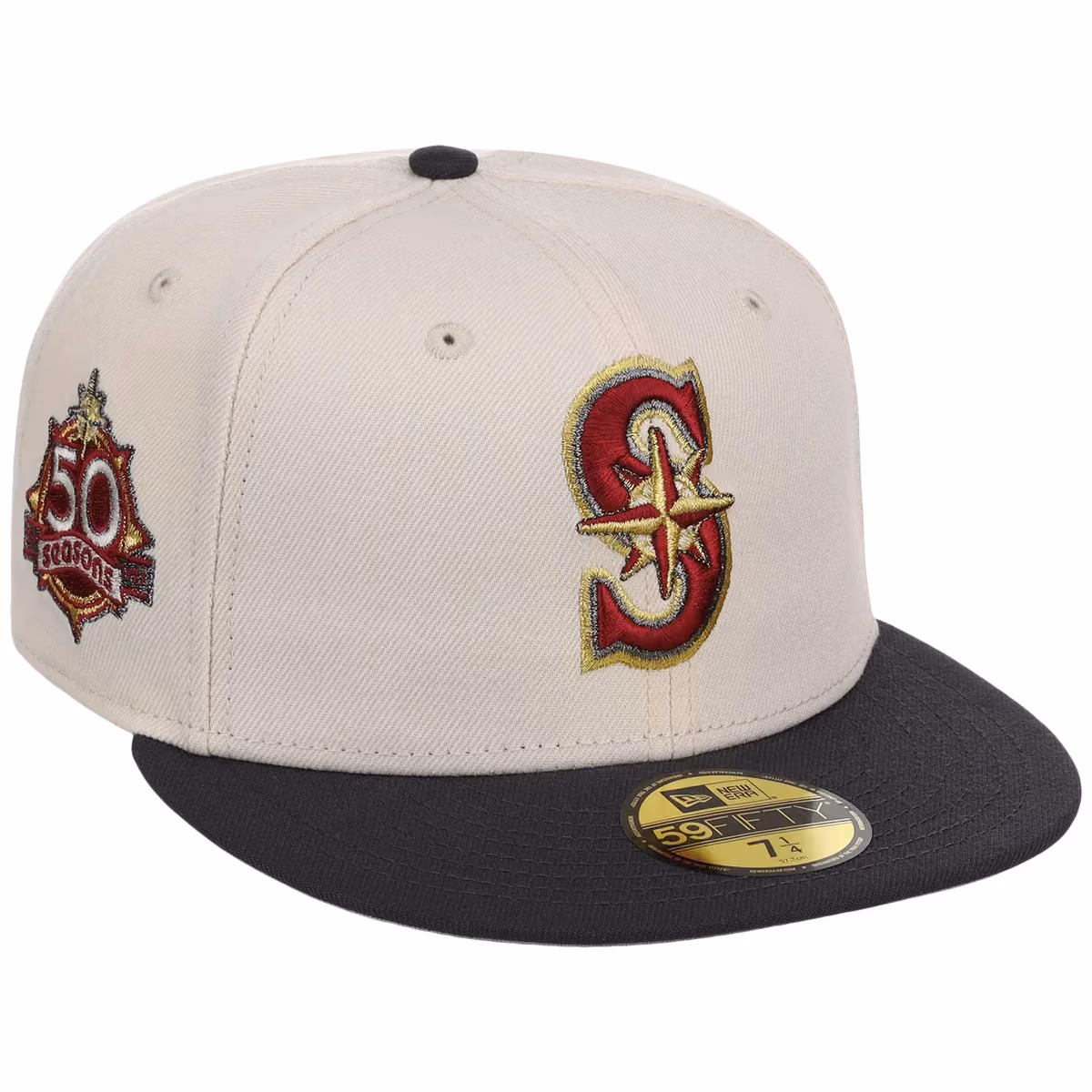 Seattle Mariners MLB Smoke 'n Merlot New Era 59FIFTY front view