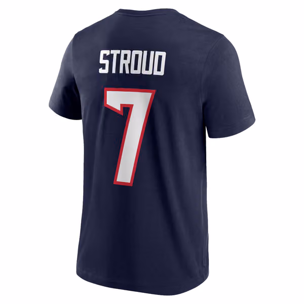 C.J. Stroud #7 Houston Texans Player NFL T-Shirt Navy view 3