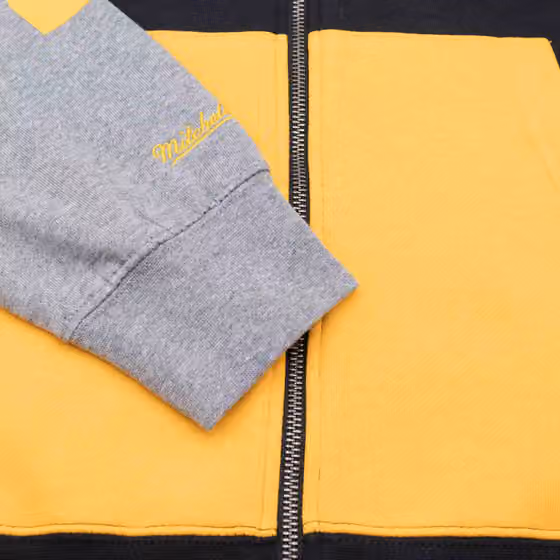 Pittsburgh Steelers Mitchell & Ness NFL Full Zip Fleece Hoodie view 5