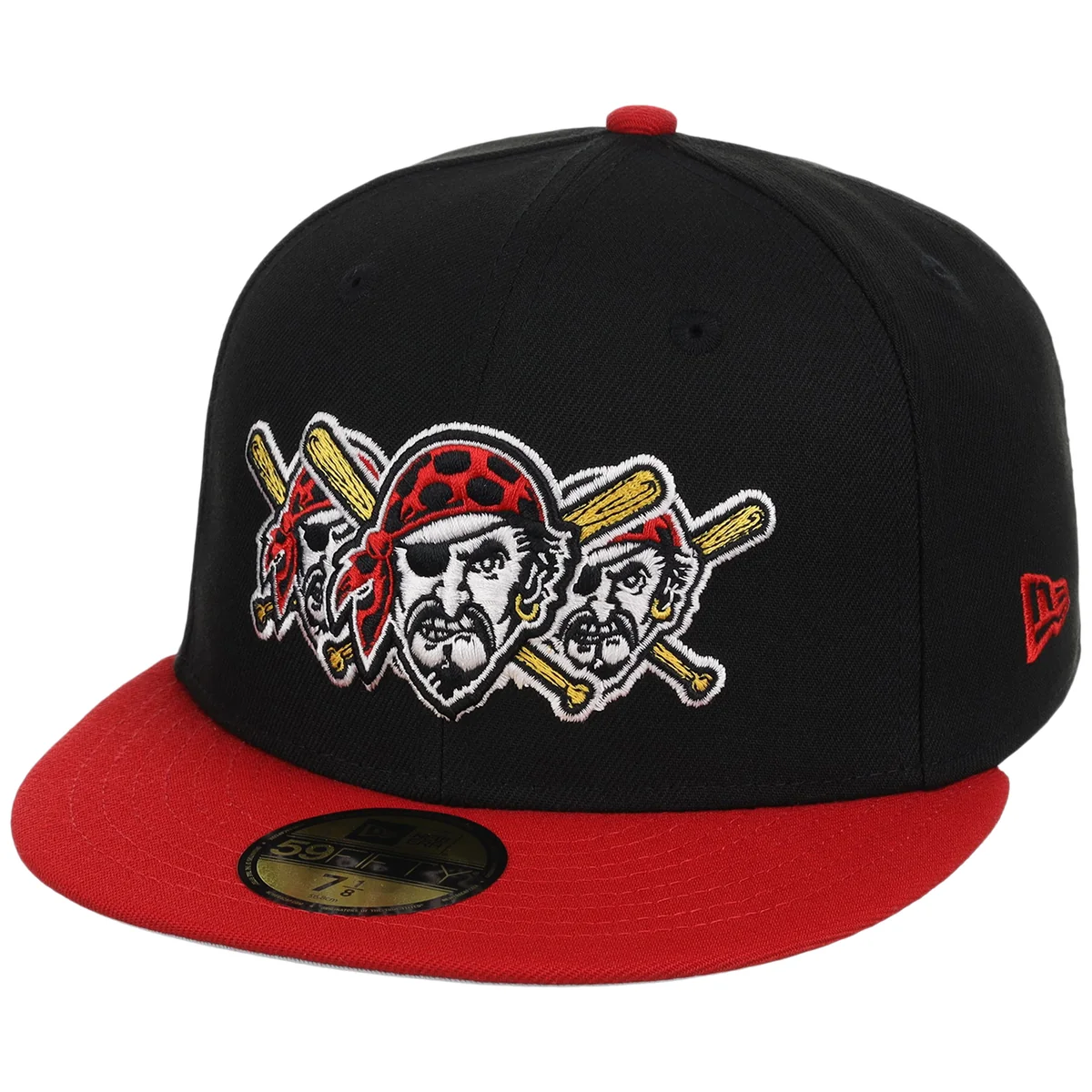 Pittsburgh Pirates MLB x John Geiger 'Misplaced Series' 2.0 New Era 59FIFTY (Black/Red) detail view