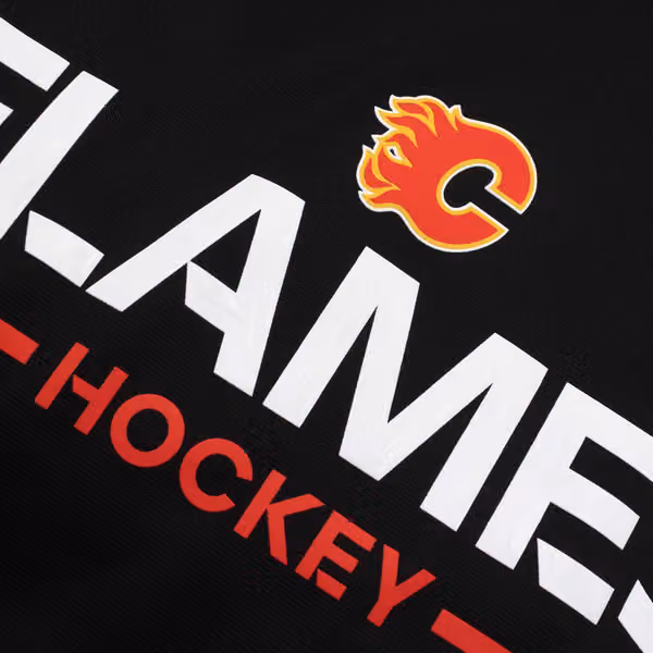 Calgary Flames 2025/26 Authentic Pro Rink Tech NHL Hoodie Black view 3