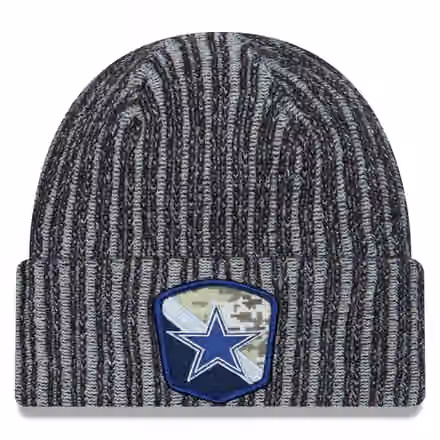 Dallas Cowboys 2023 NFL Salute to Service New Era Knit Hat product photo