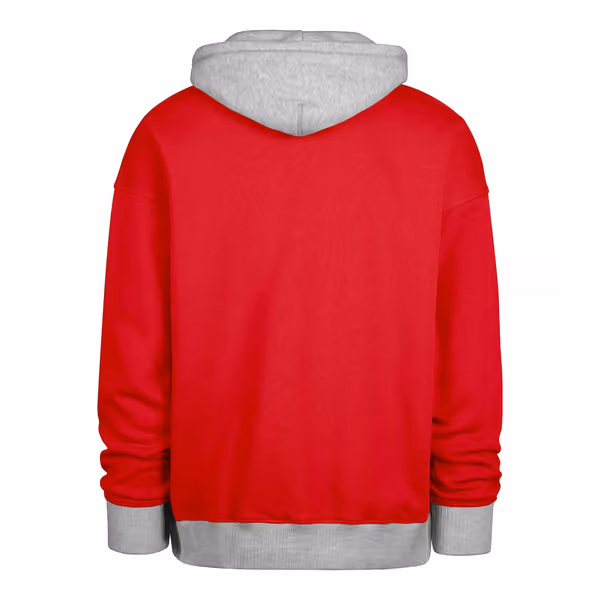 Chicago Blackhawks Patch '47 Drop Shoulder NHL Hoodie Red view 2