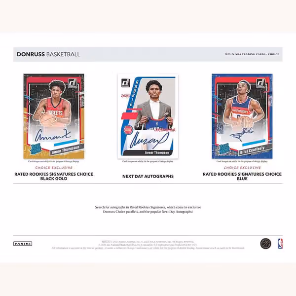 2023/24 Panini Donruss Basketball NBA Choice Box view 2