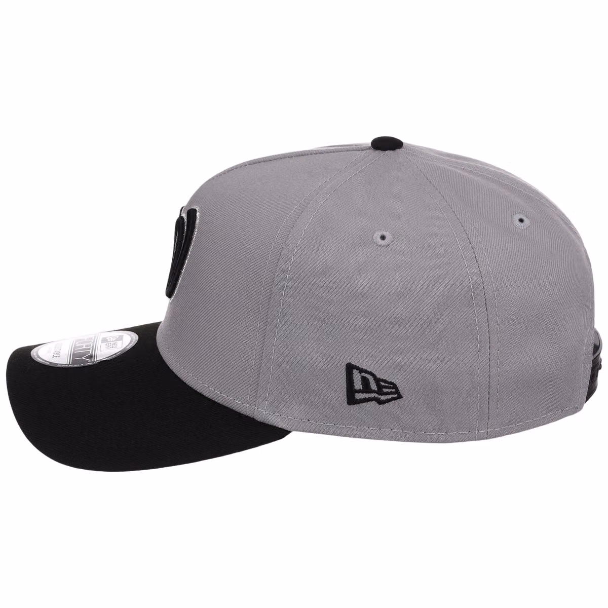 Washington Nationals MLB Gray x Black FASHION CORE New Era 9FORTY A-Frame detail view