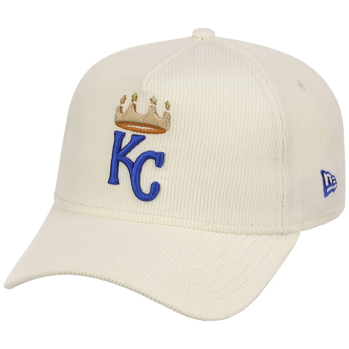 Kansas City Royals MLB Chrome Cord FASHION CORE New Era 9FORTY A-Frame detail view