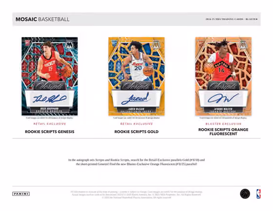 2024/25 Panini Mosaic Basketball NBA Blaster Box view 3