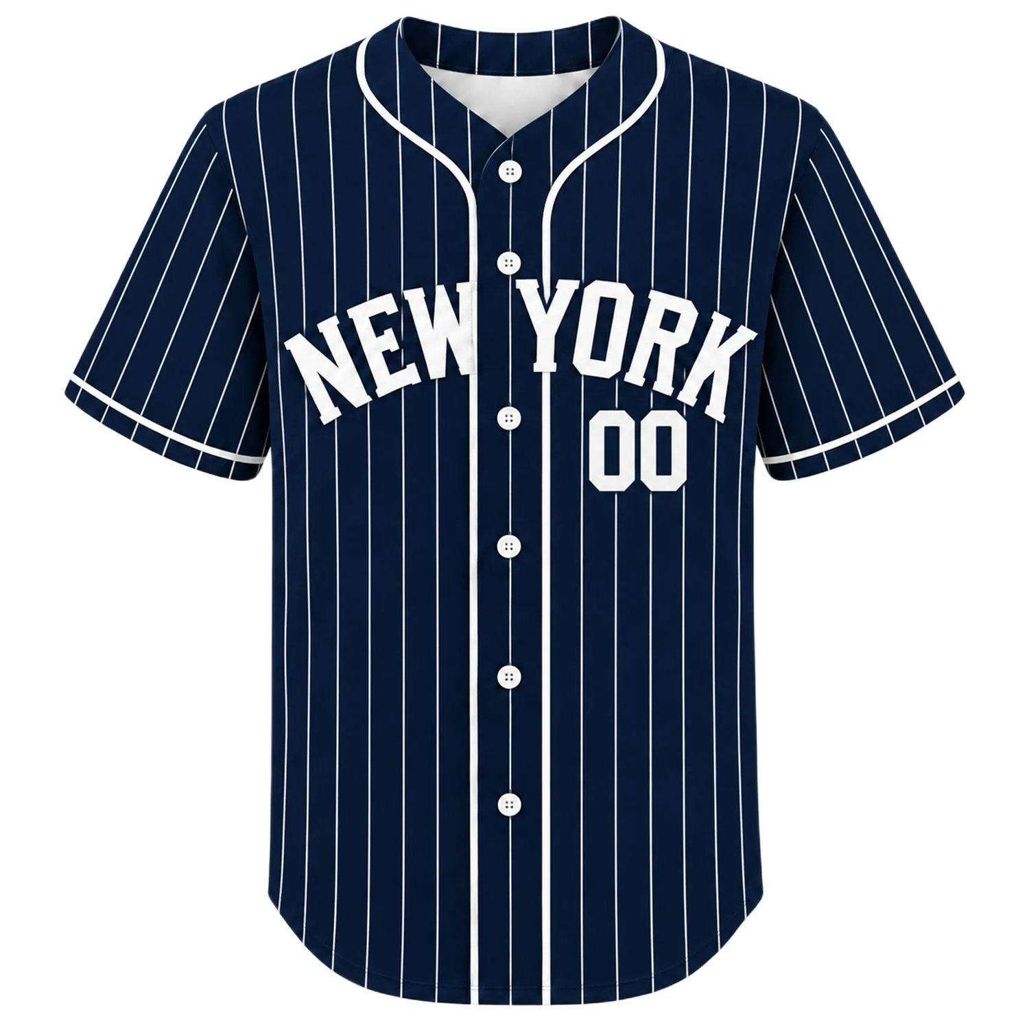New York Yankees Pinstripe Jersey Custom Player Vibrant Style