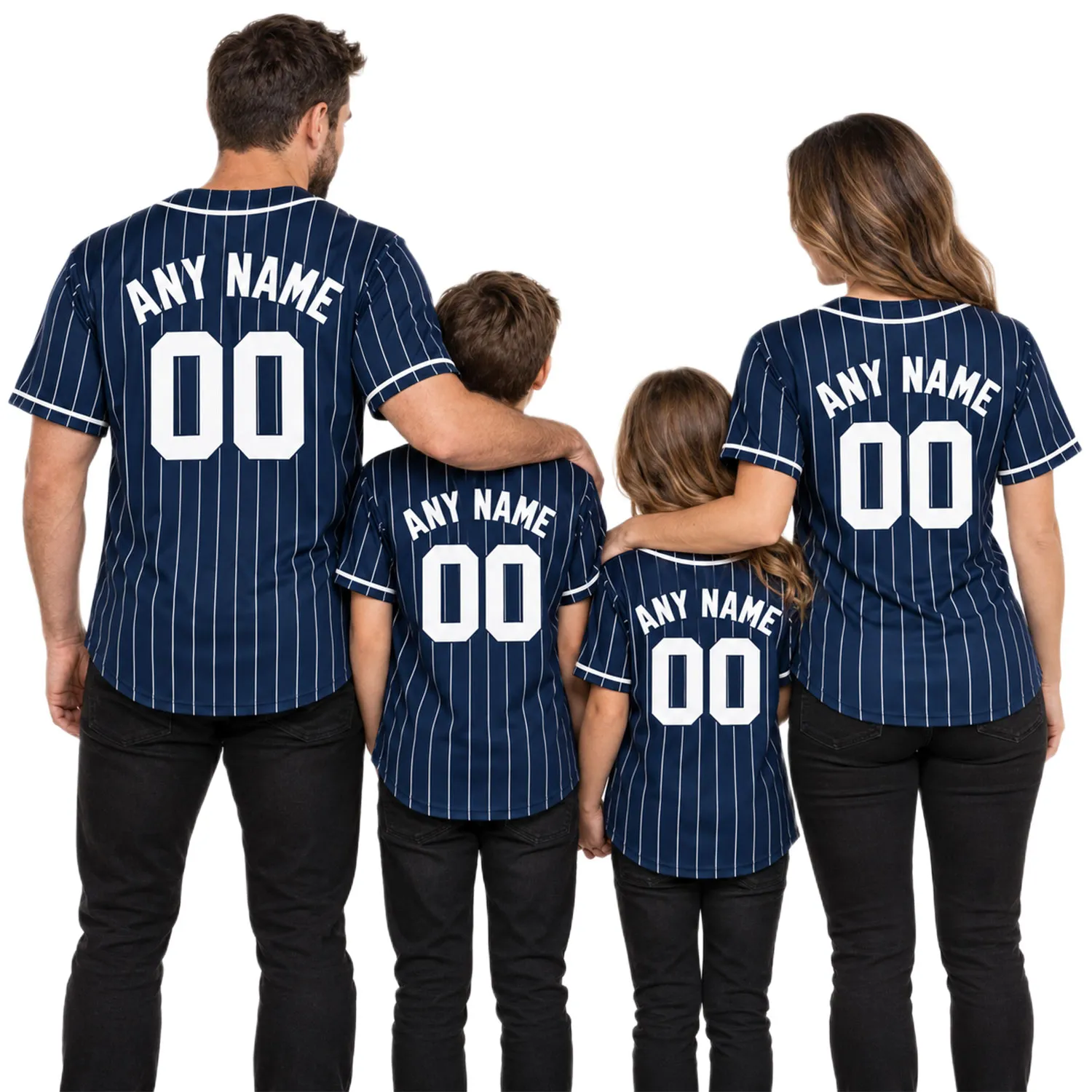 New York Yankees Pinstripe Jersey Custom Player Vibrant Style