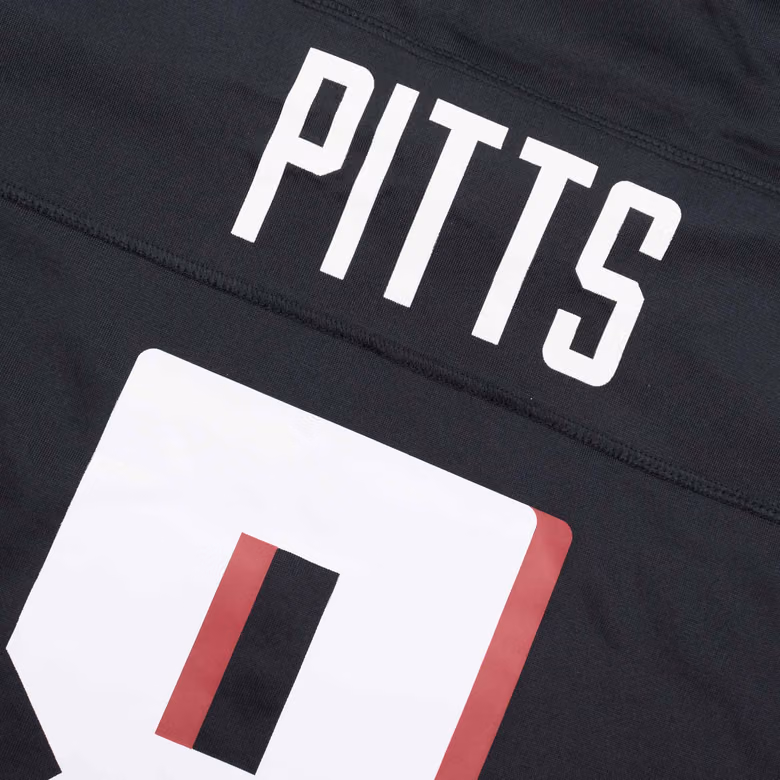 Kyle Pitts #8 Atlanta Falcons Nike Game NFL Football Jersey Black view 4