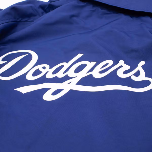 Los Angeles Dodgers MLB Quarter Zip Windbreaker Jacket Blue view 8