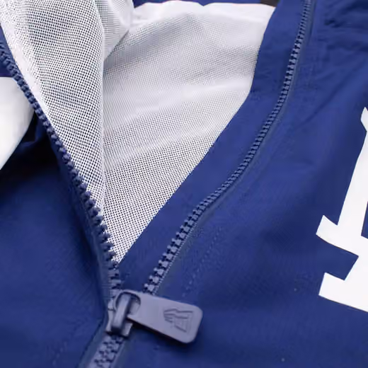 Los Angeles Dodgers MLB Quarter Zip Windbreaker Jacket Blue view 4