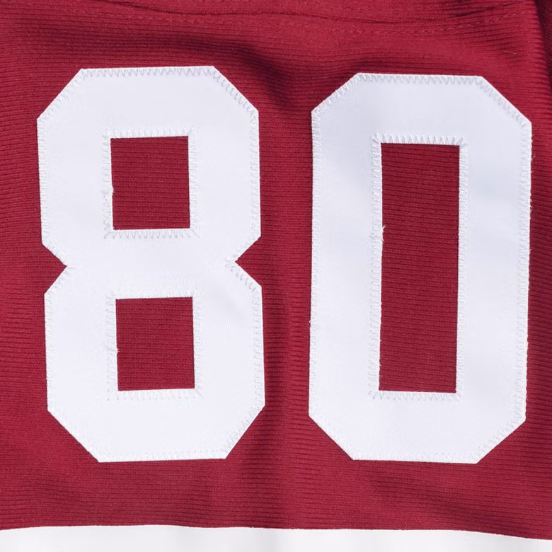 Jerry Rice #80 San Francisco 49ers 1990 Legacy Throwback NFL Jersey Red view 4