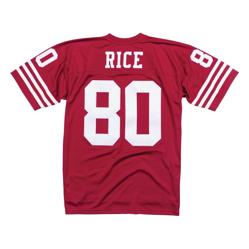 Jerry Rice #80 San Francisco 49ers 1990 Legacy Throwback NFL Jersey Red view 1