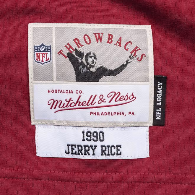 Jerry Rice #80 San Francisco 49ers 1990 Legacy Throwback NFL Jersey Red view 3