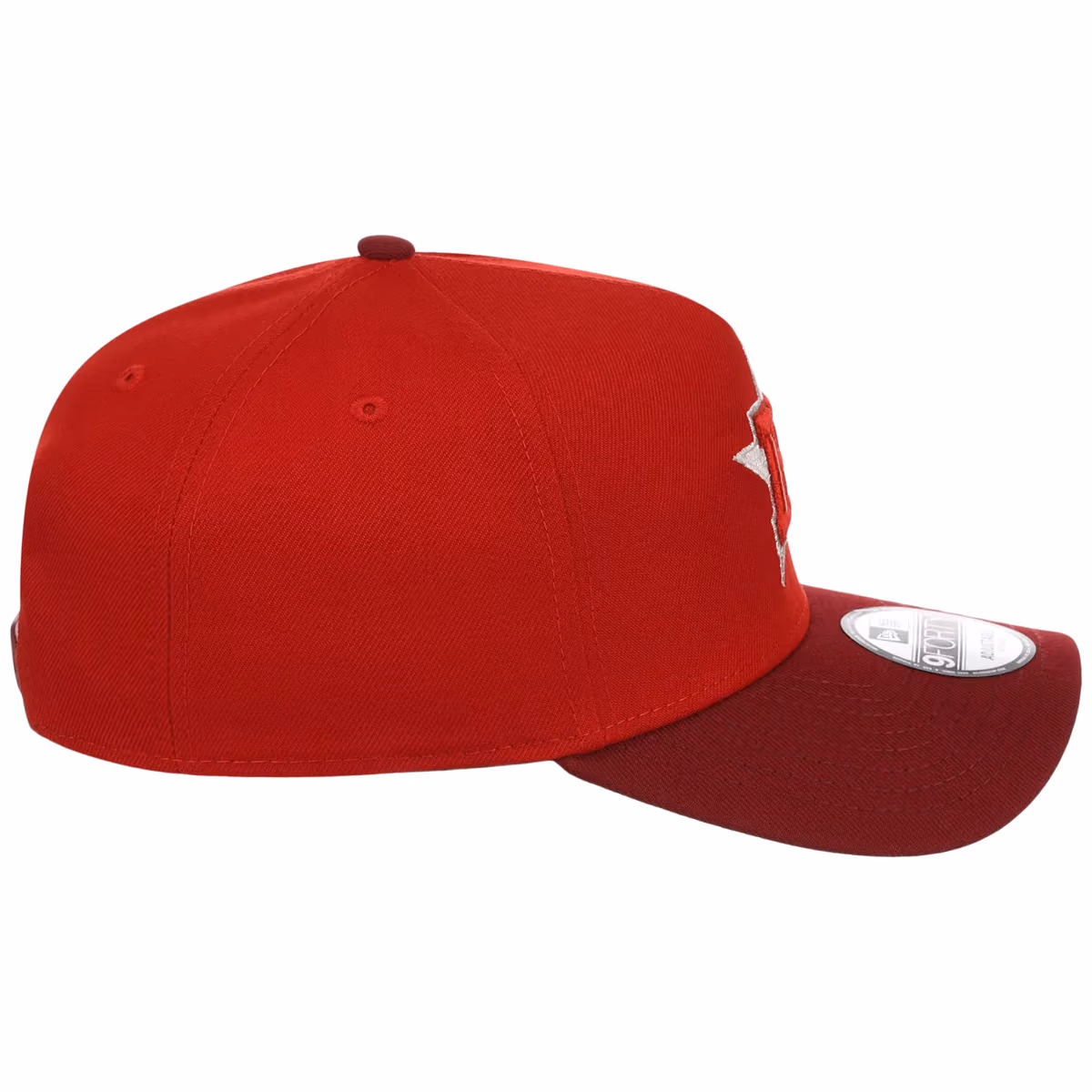 Houston Astros MLB Red x Cardinal FASHION CORE New Era 9FORTY A-Frame detail view