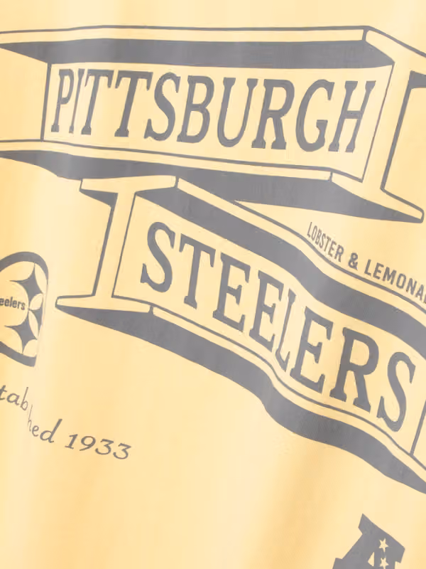 Pittsburgh Steelers L&L '89 Classics NFL T-Shirt Yellow view 3