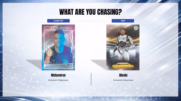 2025/26 Topps Chrome UEFA Club Competitions Football Mega Box view 4