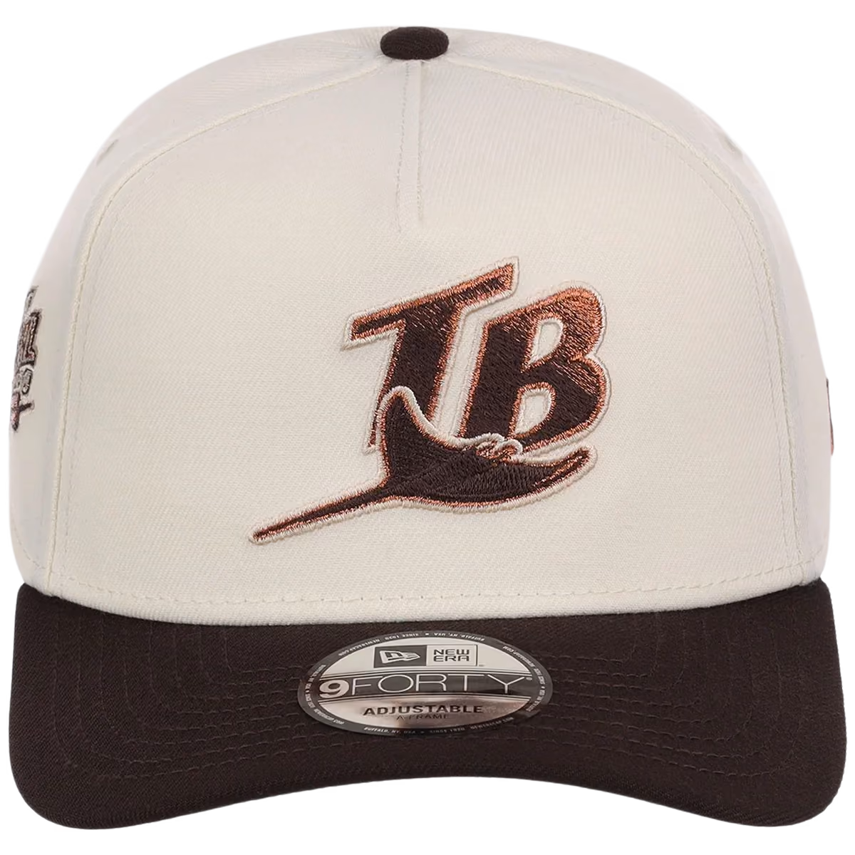 Tampa Bay Rays MLB Walnut Reserve New Era 9FORTY A-Frame detail view